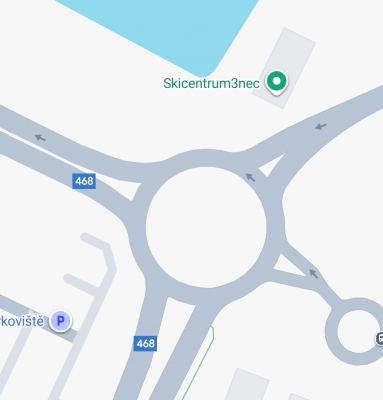 Rozšíření kruhového objezdu (i cest) u "Myší díry"