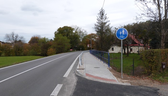Chodník Nebory směr Český Těšín