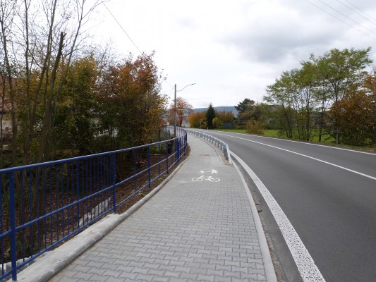 Chodník Nebory směr Český Těšín