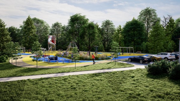 Dětské hřiště u knihovny