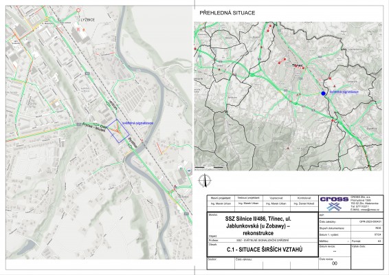 Rekonstrukce světelného signalizačního zařízení ul. Jablunkovská (u restaurace Zobawa)