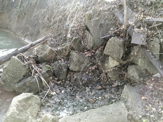 Zajištění břehového svahu toku Staviska (cyklostezka Konská) – úsek č. 10