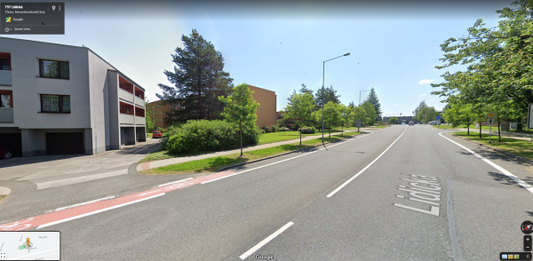 Bezpečný přechod přes silnici na ulici Lidická