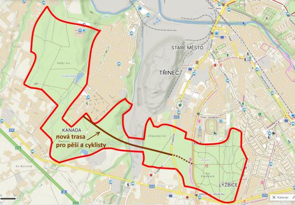 Propojení lesoparku s kanadským lesem